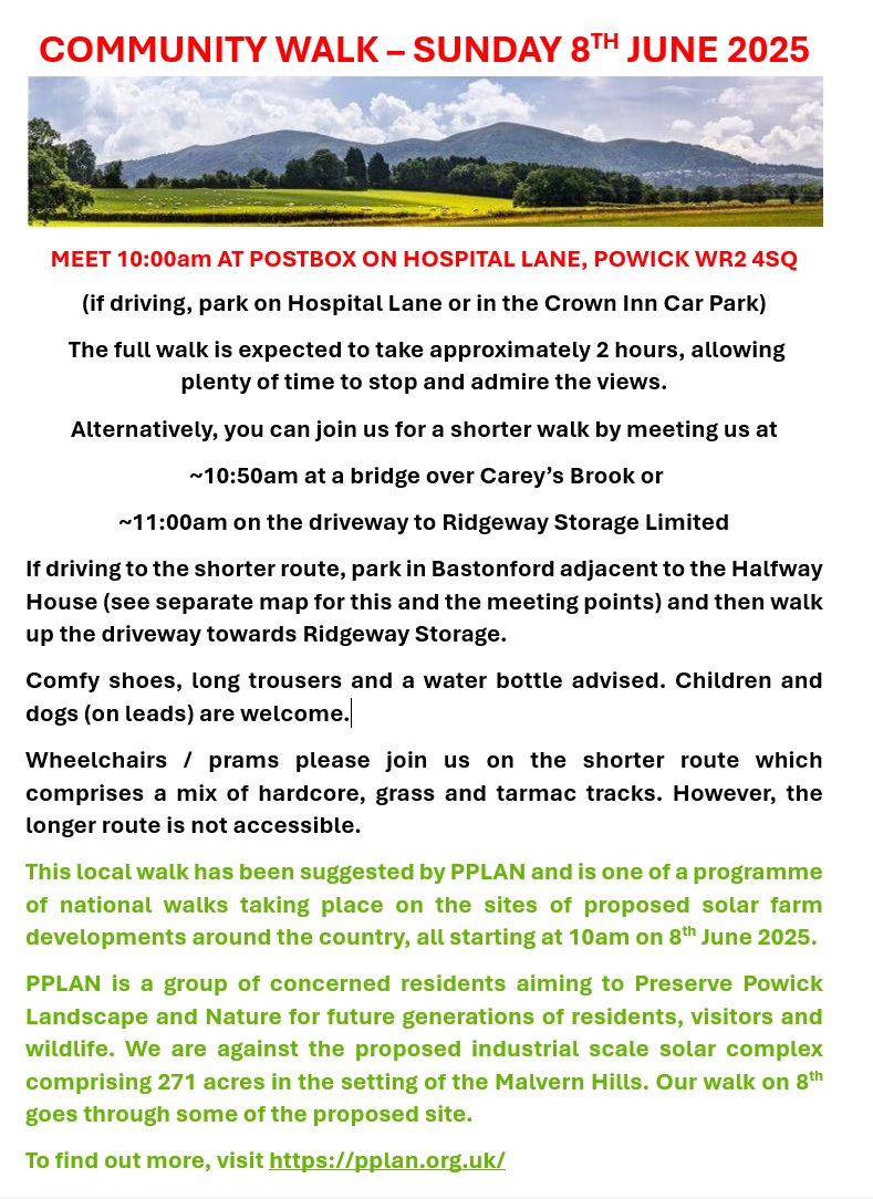 community walk v1_2 Community walk on Sunday 8th June 10:00am